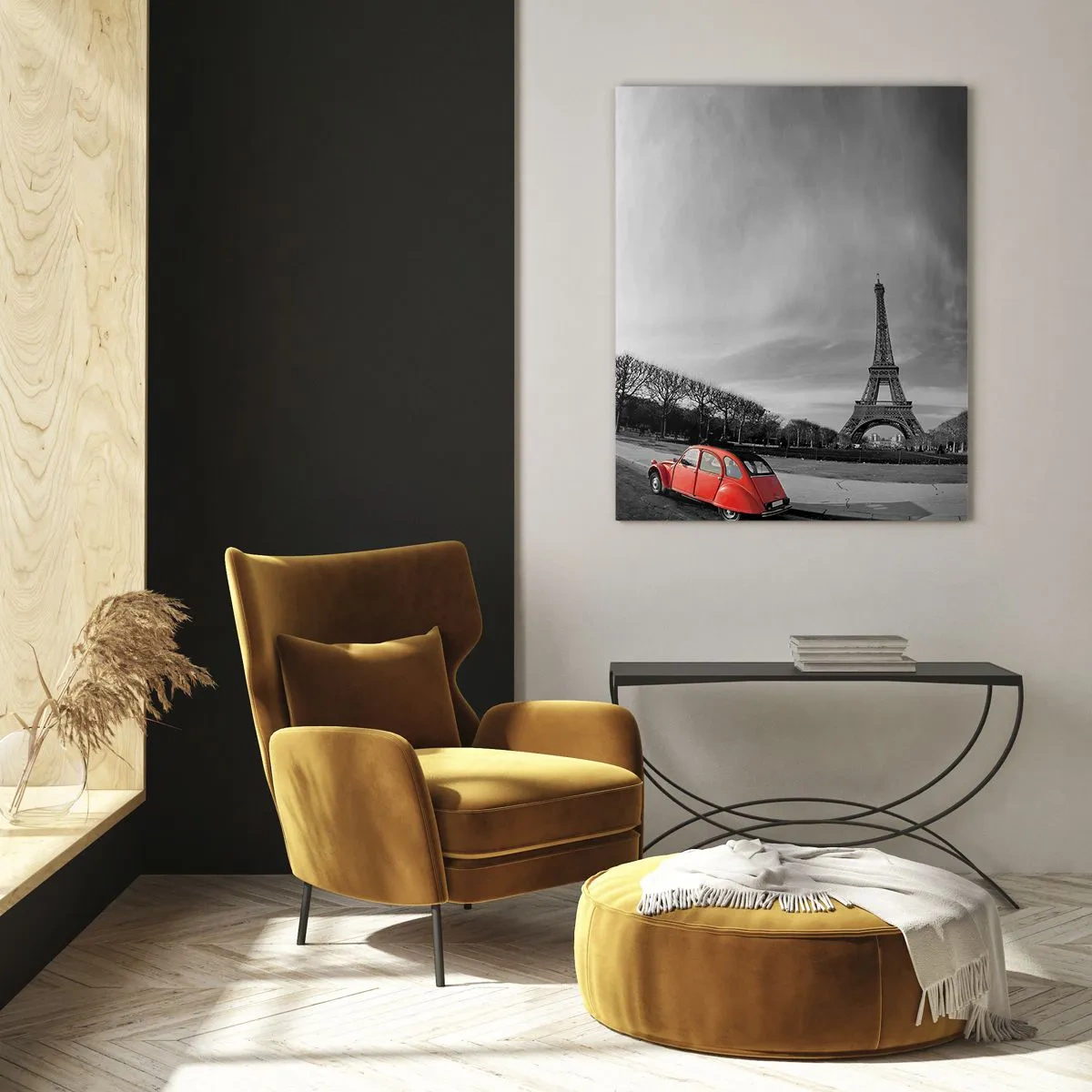 Quadro em vidro - Mais parisiense do que Paris - 50x70 cm