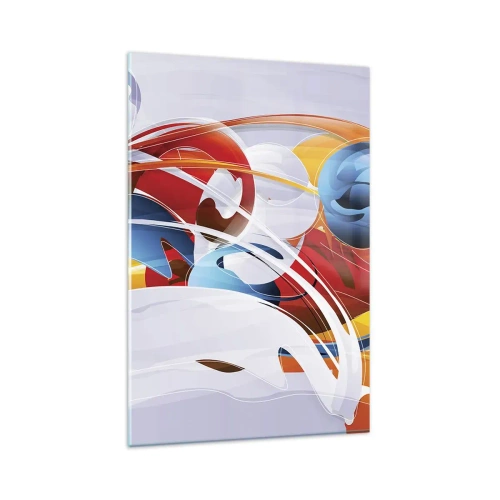 Quadro em vidro - A dança dos elementos da natureza - 80x120 cm