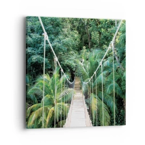 Quadro em tela - Bem-vindo à selva! - 40x40 cm