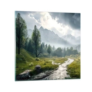 Quadro em vidro - Ida e volta - 50x50 cm