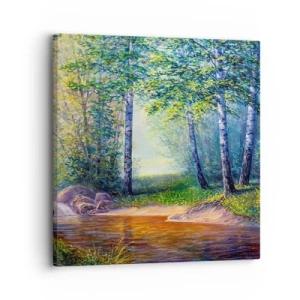 Quadro em tela - Cenário idílico - 30x30 cm