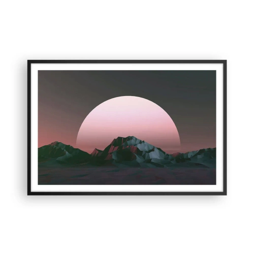 Pôster com moldura preta - Numa galáxia vizinha - 91x61 cm