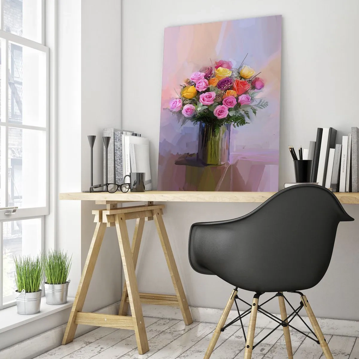 Quadro em vidro - Beleza retida - 50x70 cm