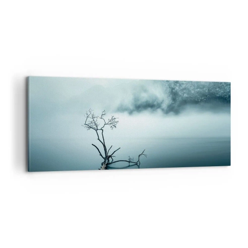 Quadro em tela - Da água e da neblina - 100x40 cm