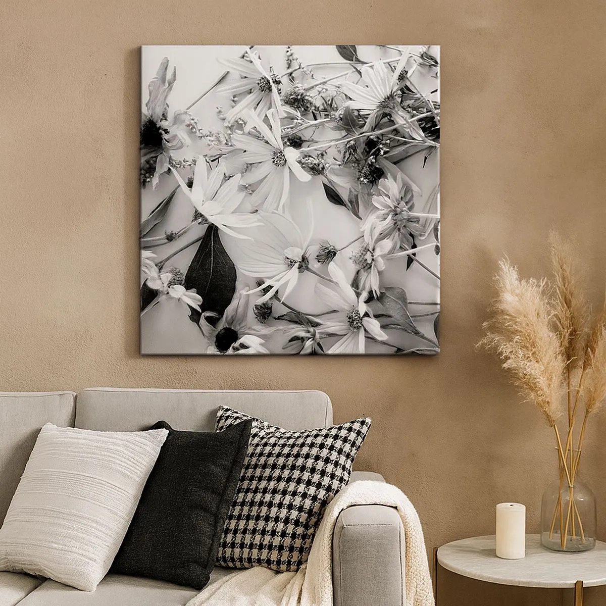 Quadro em tela - Não é um ramo de flores - 30x30 cm