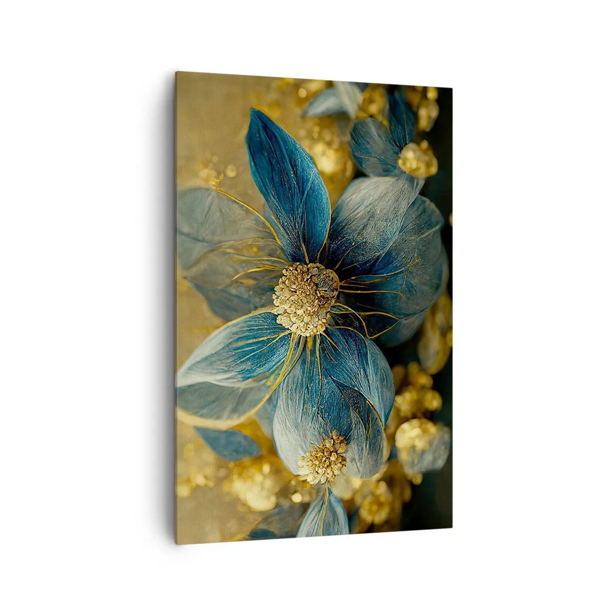 Quadro em tela - Florescer com ouro - 80x120 cm