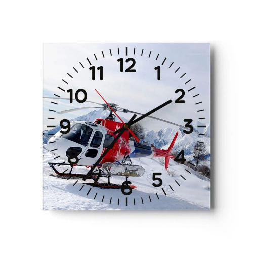 Relógio de parede - Relógio em vidro - Sempre pronto - 40x40 cm