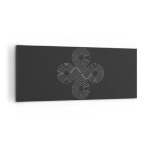 Quadro em tela - No espírito celta - 100x40 cm