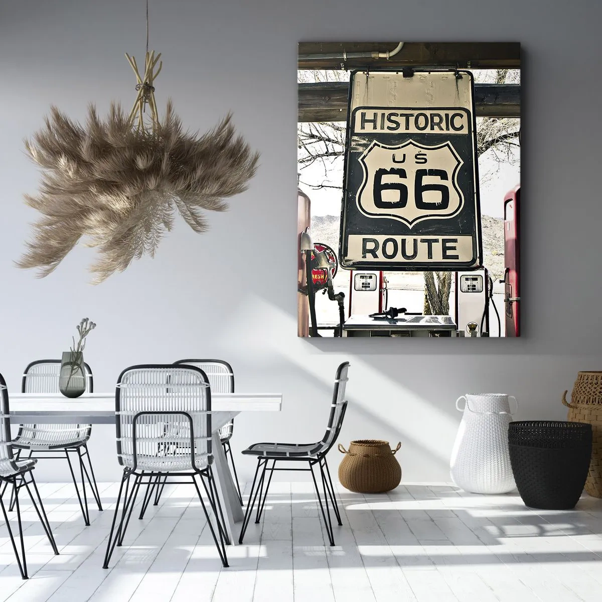 Quadro em tela - Viagens retro americanas - 50x70 cm