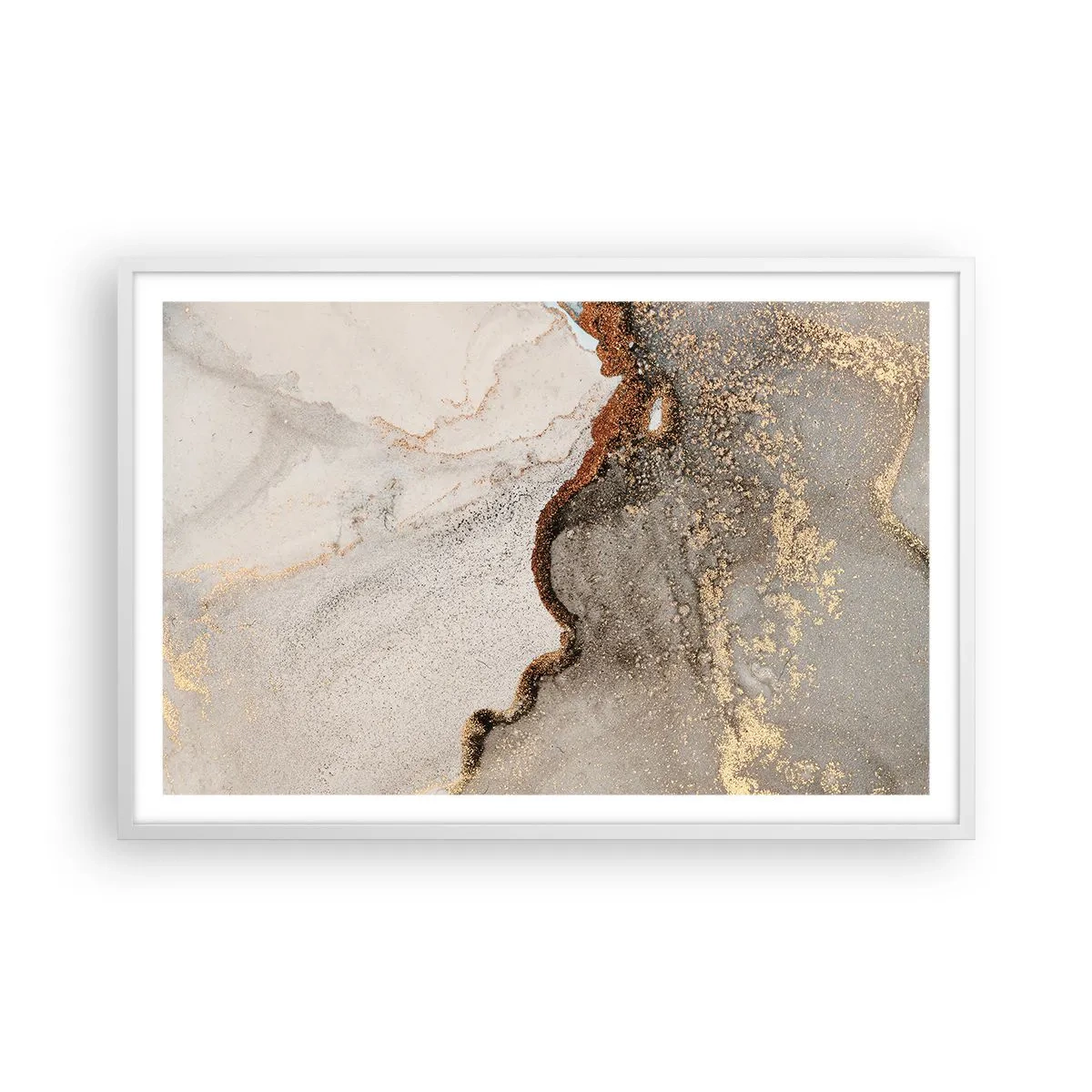 Pôster em moldura branca - No limite das cores - 91x61 cm