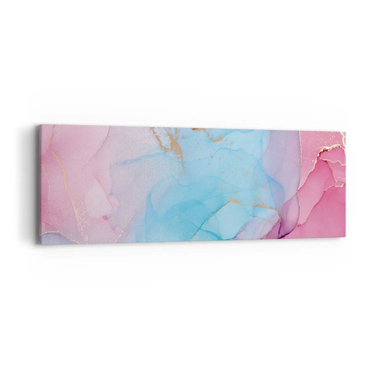 Quadro em tela - Encontro e difusão - 90x30 cm