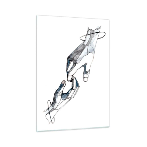 Quadro em vidro - Um bom gesto - 50x70 cm