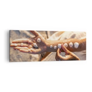 Quadro em tela - Beleza na ponta dos dedos - 140x50 cm