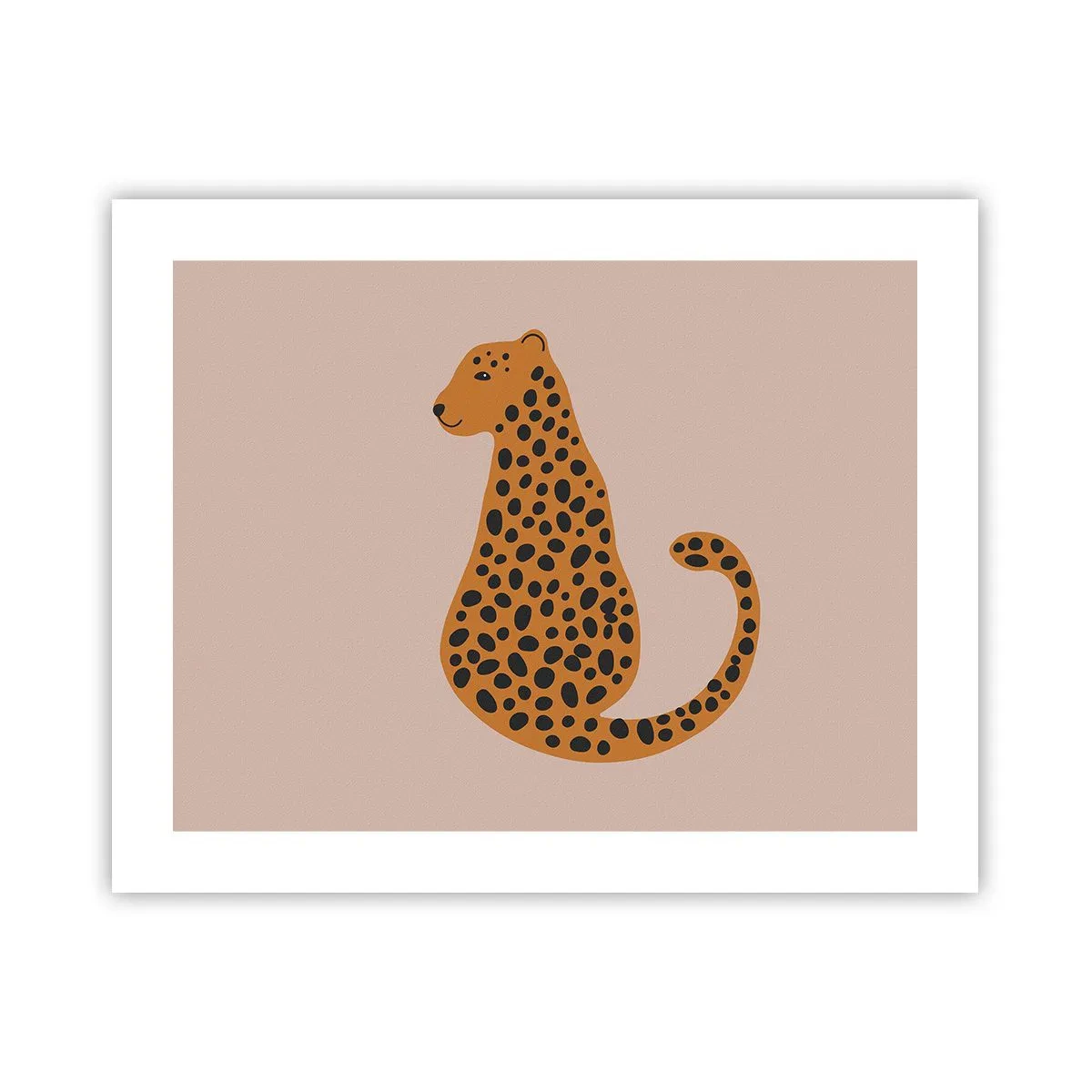 Pôster - A estampa de leopardo está na moda - 50x40 cm
