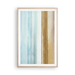 Pôster com moldura de carvalho claro - Serenidade - 61x91 cm