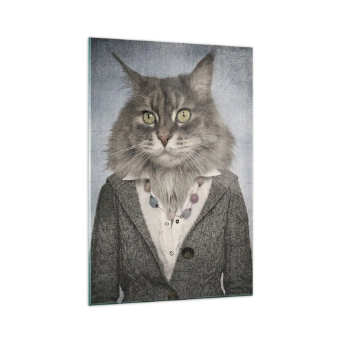 Quadro em vidro - A pele animal está de volta à moda - 70x100 cm