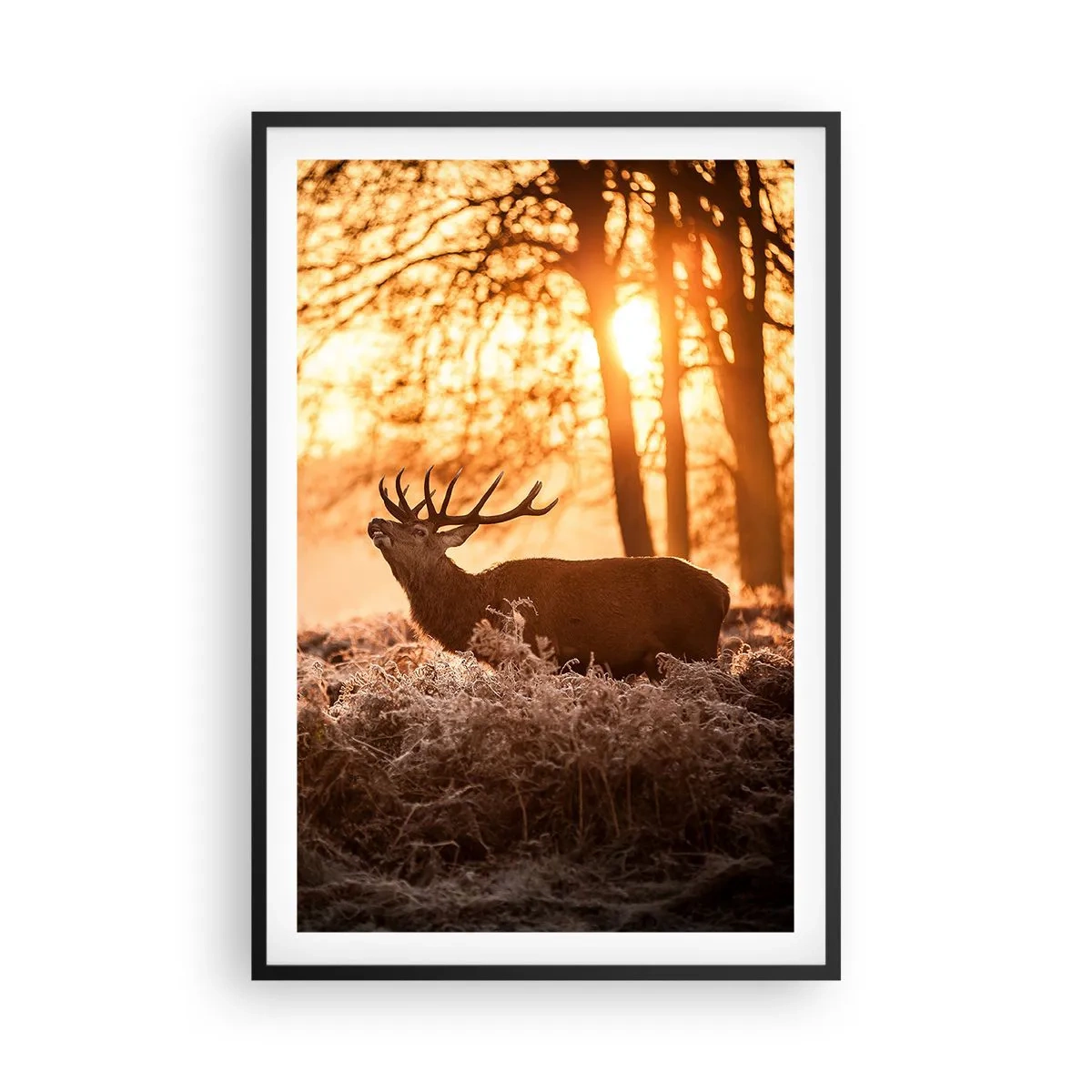Pôster com moldura preta - O sonho do caçador - 61x91 cm