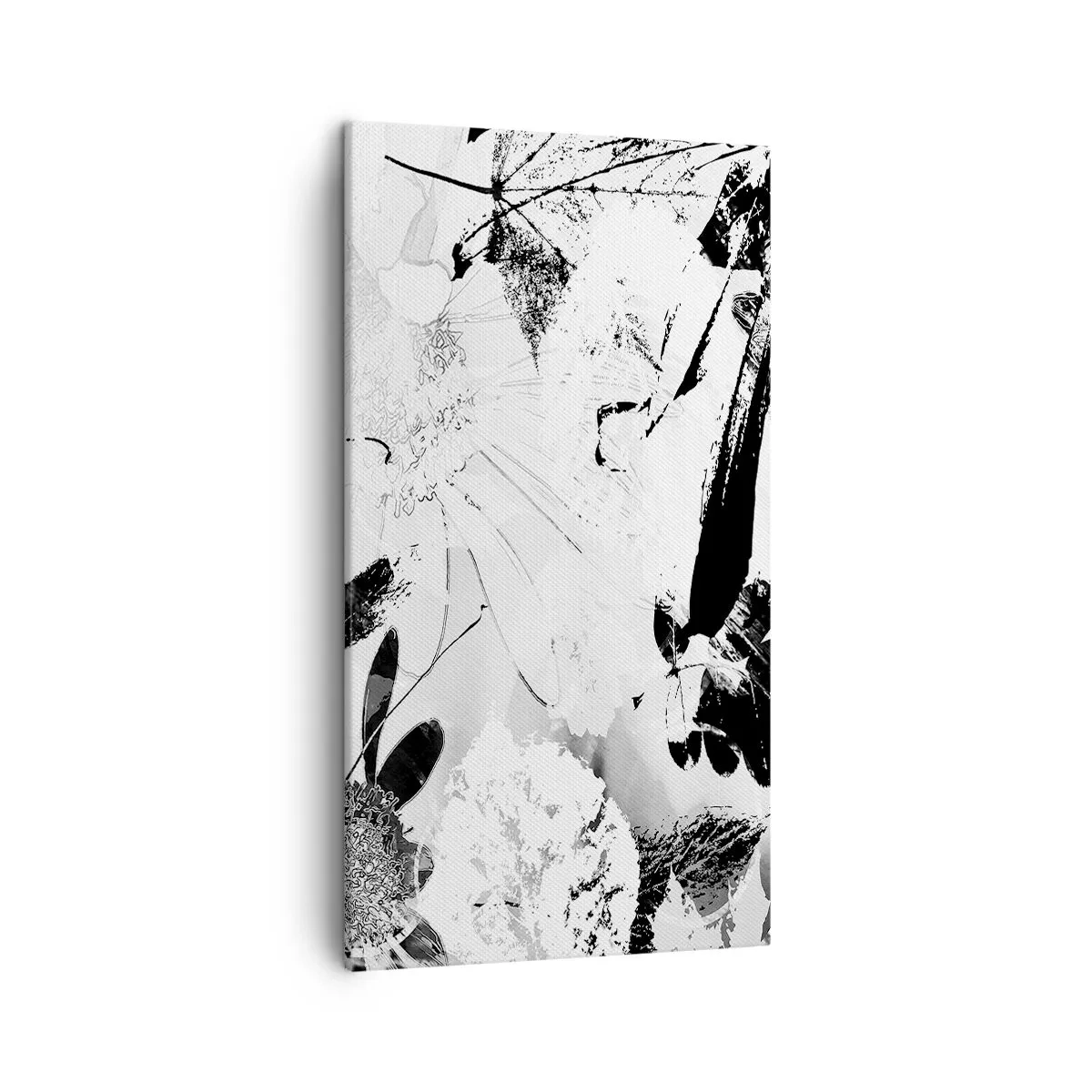 Quadro em tela - Outono a preto e branco - 45x80 cm