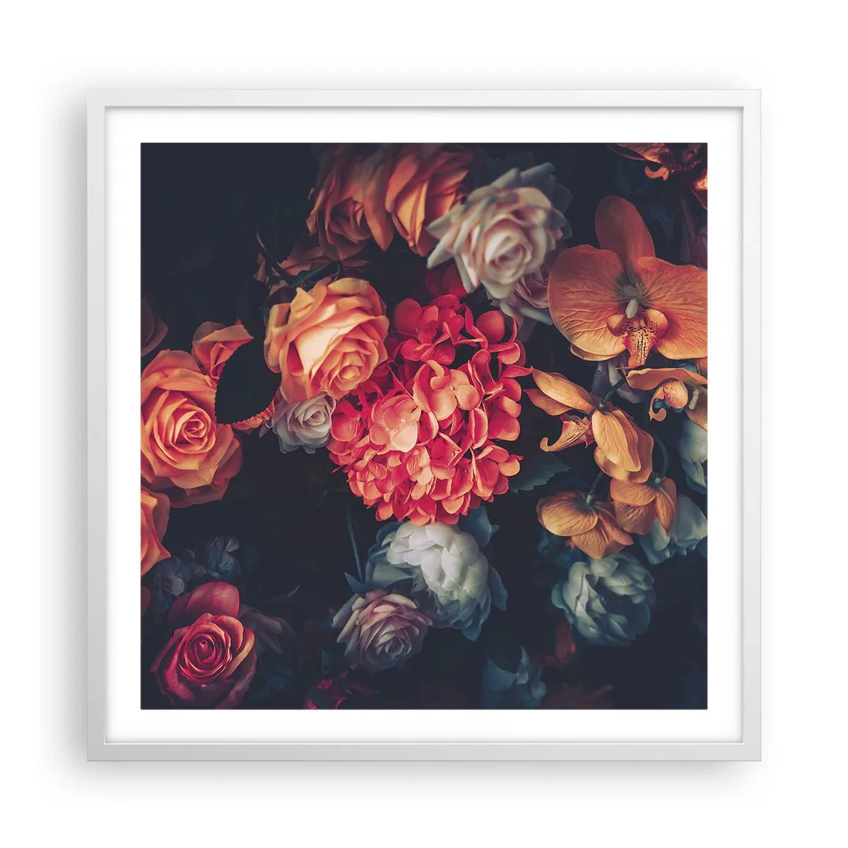 Pôster em moldura branca - Como nos mestres holandeses - 60x60 cm