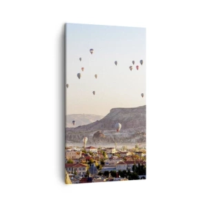 Quadro em tela - Como navios no céu - 45x80 cm