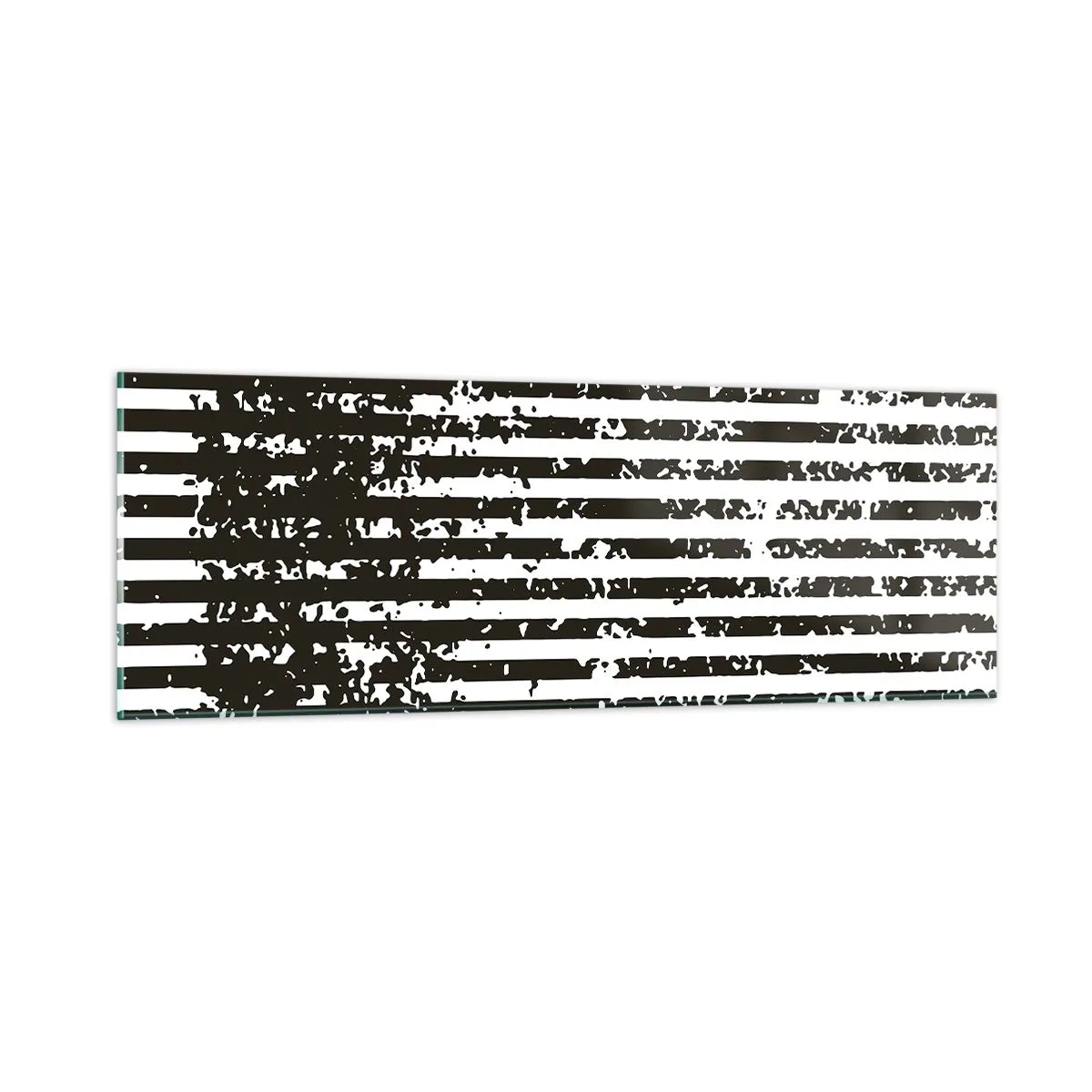 Quadro em vidro - Ritmo e ruído - 90x30 cm