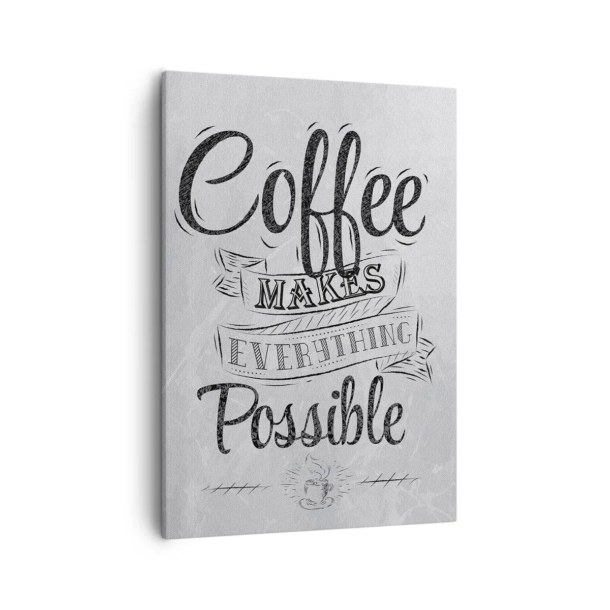 Quadro em tela - Como podes não amar café - 50x70 cm