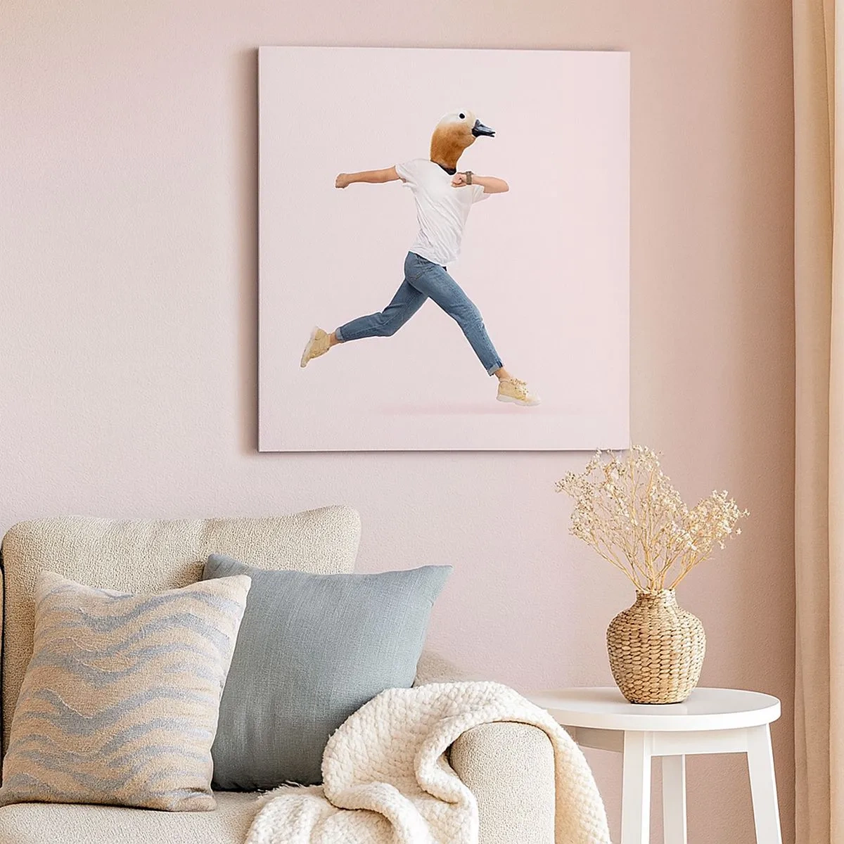 Quadro em tela - Uma pitada de absurdo - 30x30 cm