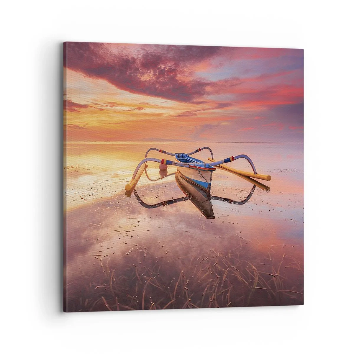 Quadro em tela - A calma de uma noite tropical - 70x70 cm