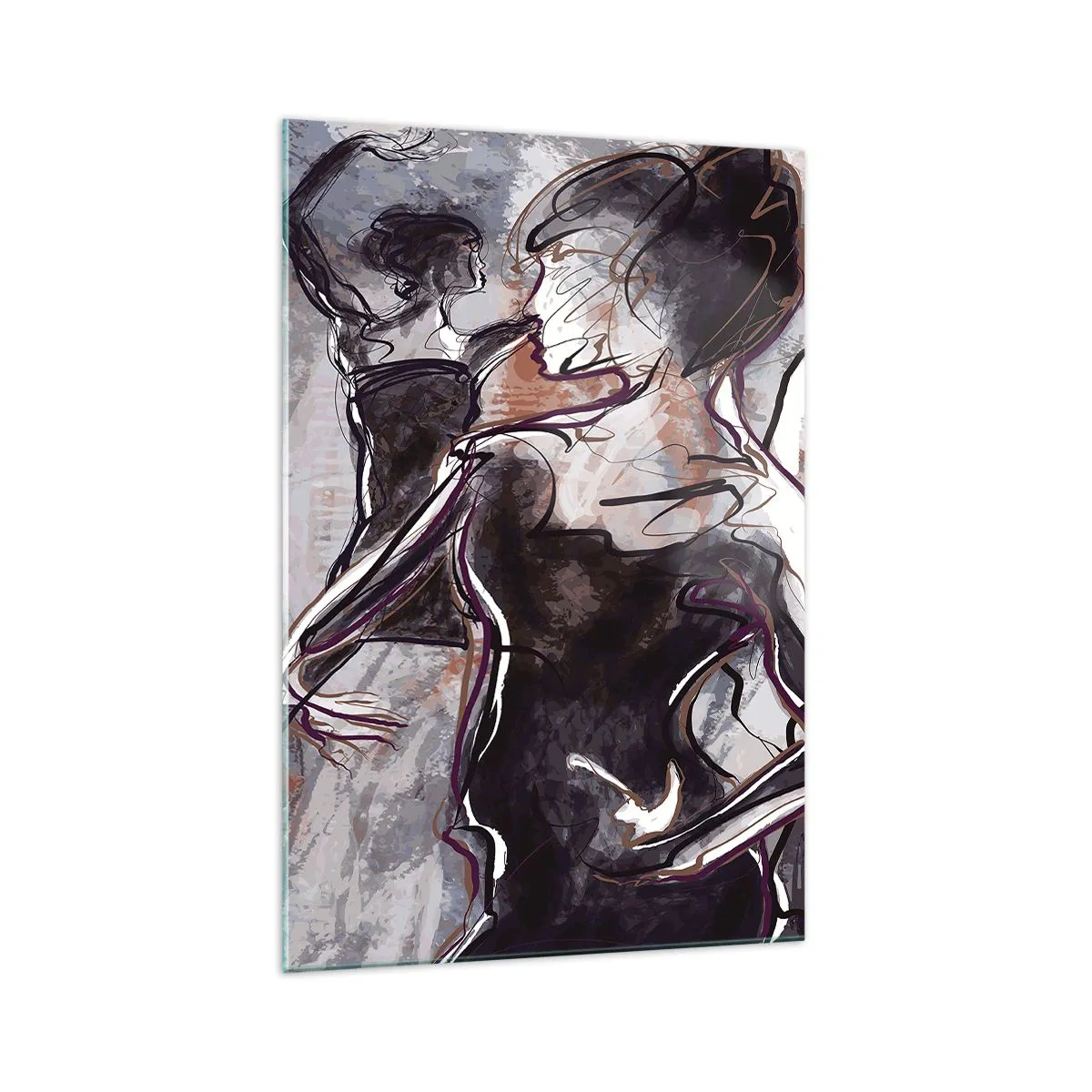 Quadro em vidro - Deixar-se levar pela música - 70x100 cm