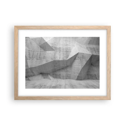 Pôster com moldura de carvalho claro - Um verdadeiro desafio - 40x30 cm