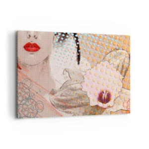 Quadro em tela - Heroína de cartoon - 120x80 cm