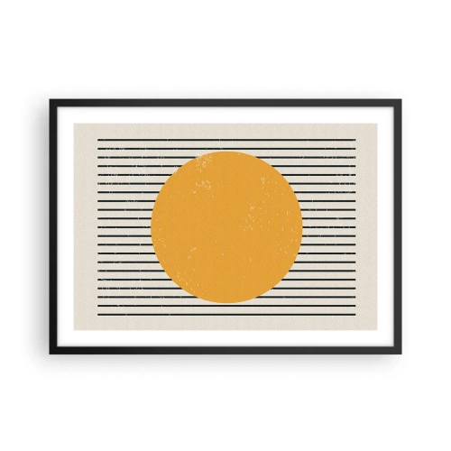 Pôster com moldura preta - O poder da simplicidade - 70x50 cm