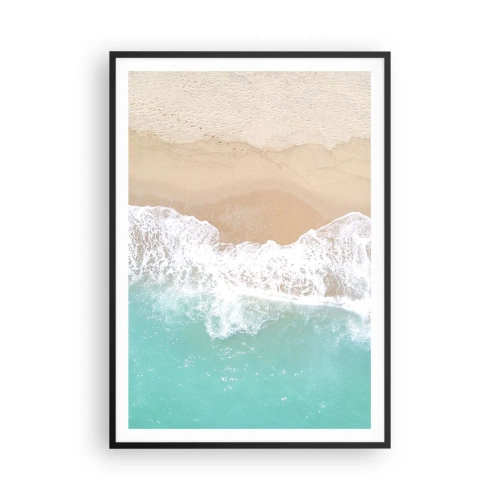 Pôster com moldura preta - Toque carinhoso - 70x100 cm