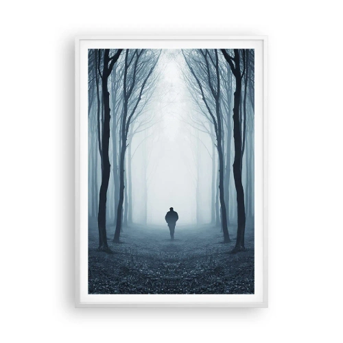 Pôster em moldura branca - Tudo simples e claro - 70x100 cm