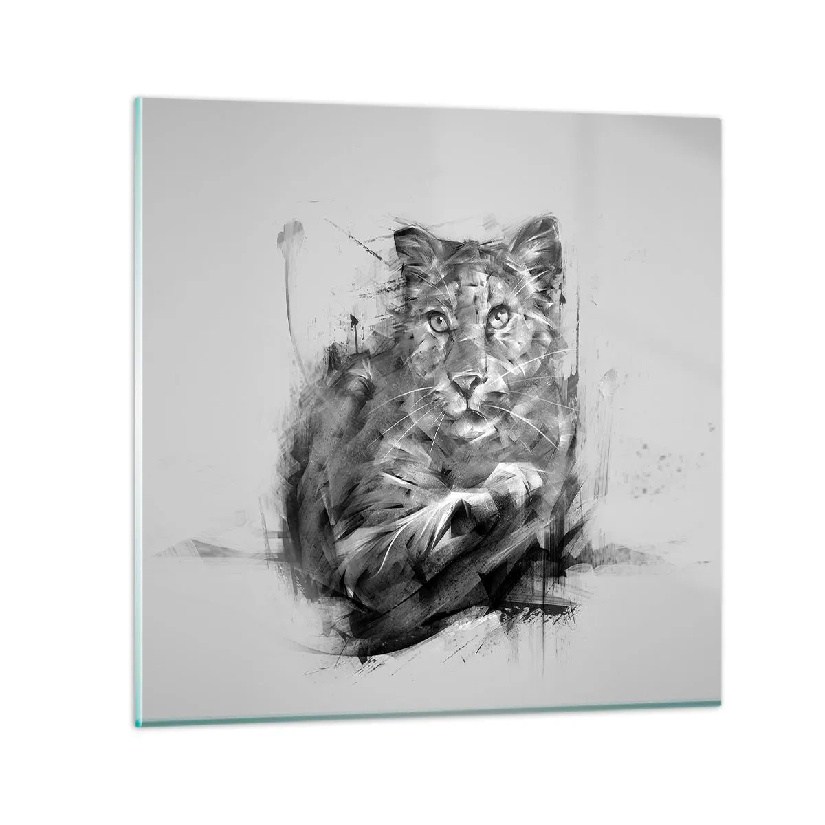 Quadro em vidro - Sim, estou a ouvir atentamente - 30x30 cm