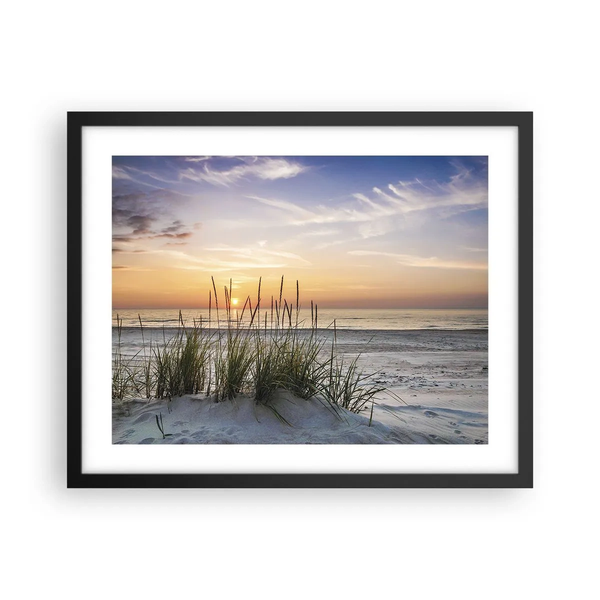 Pôster com moldura preta - Olhe, pense, sinta - 50x40 cm