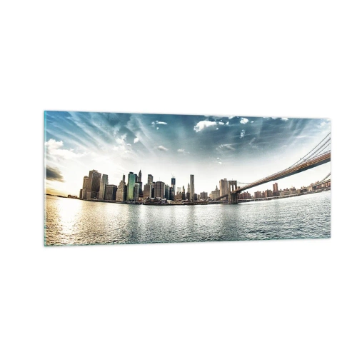 Quadro em vidro - Ilha de Vidro - 100x40 cm