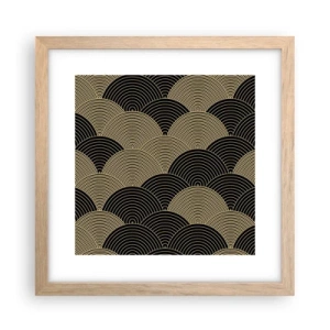 Pôster com moldura de carvalho claro - Unidade na multiplicidade - 30x30 cm