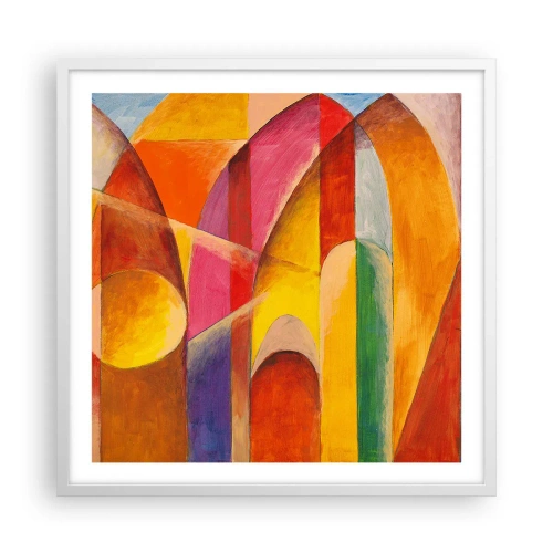 Pôster em moldura branca - Catedral do Sol - 60x60 cm