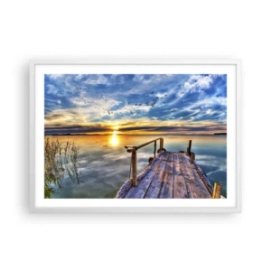 Pôster em moldura branca - O vento descansa - 70x50 cm
