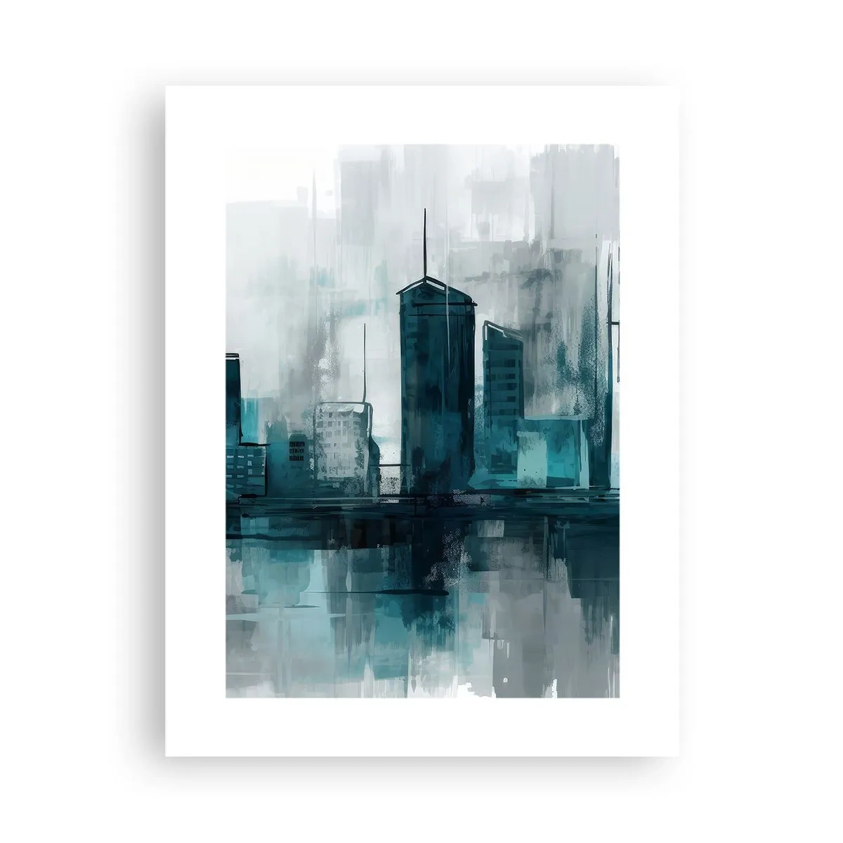 Pôster - Uma cidade da cor da chuva - 30x40 cm