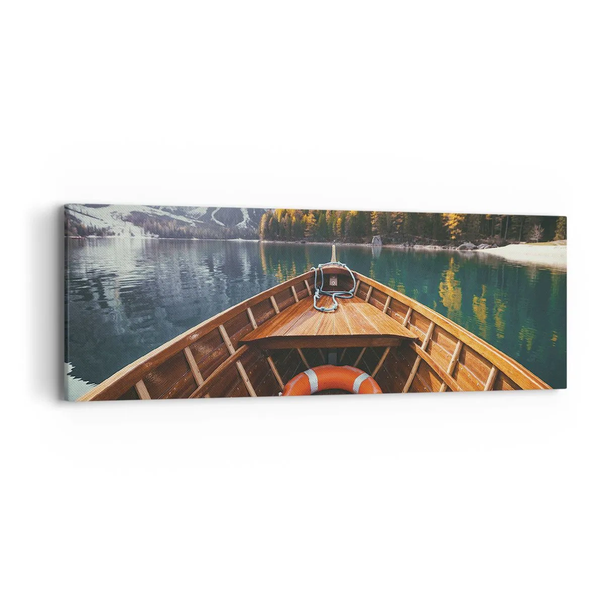 Quadro em tela - Excursão na montanha - 90x30 cm