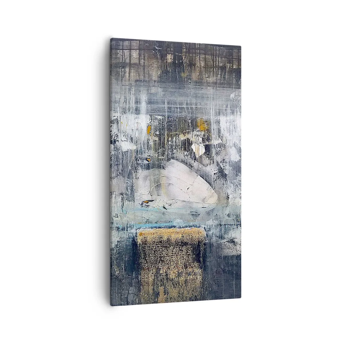 Quadro em tela - Pelo gelo ou pelo torrão de terra - 55x100 cm