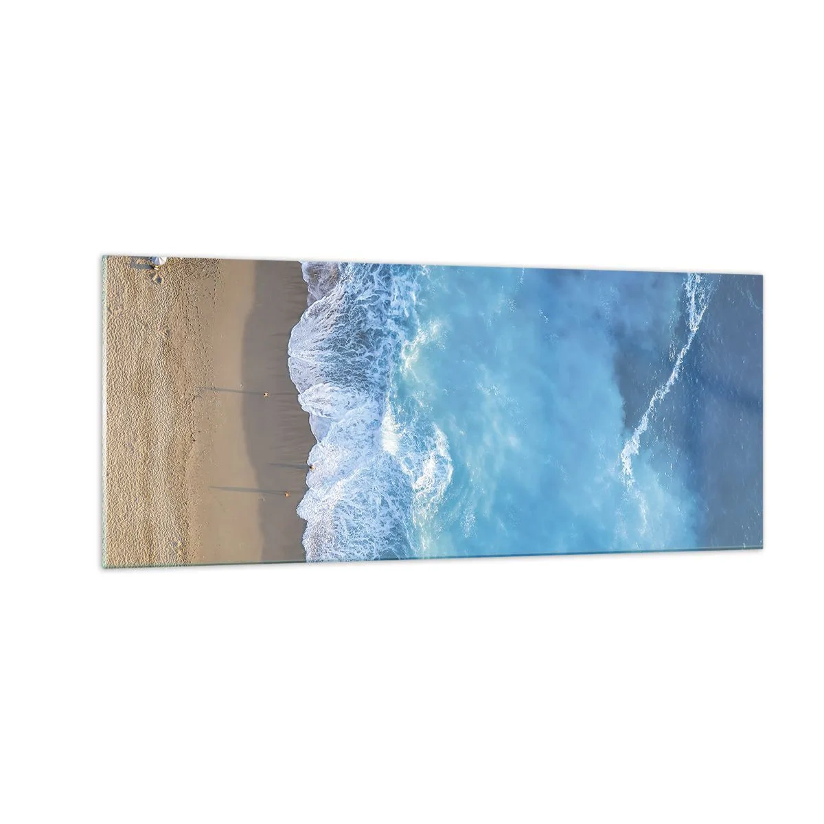 Quadro em vidro - O poder do azul - 100x40 cm