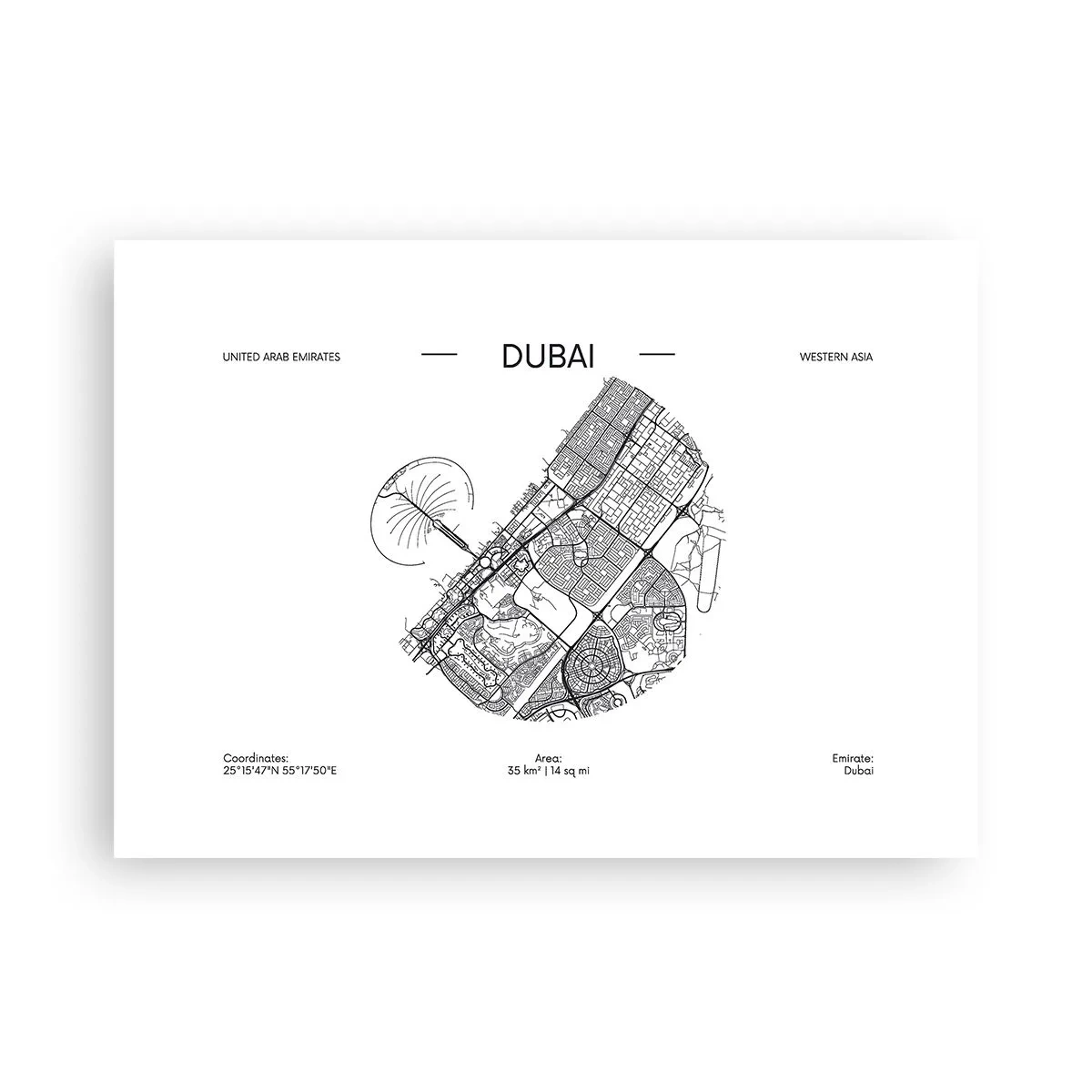 Pôster - Anatomia de Dubai - 70x50 cm