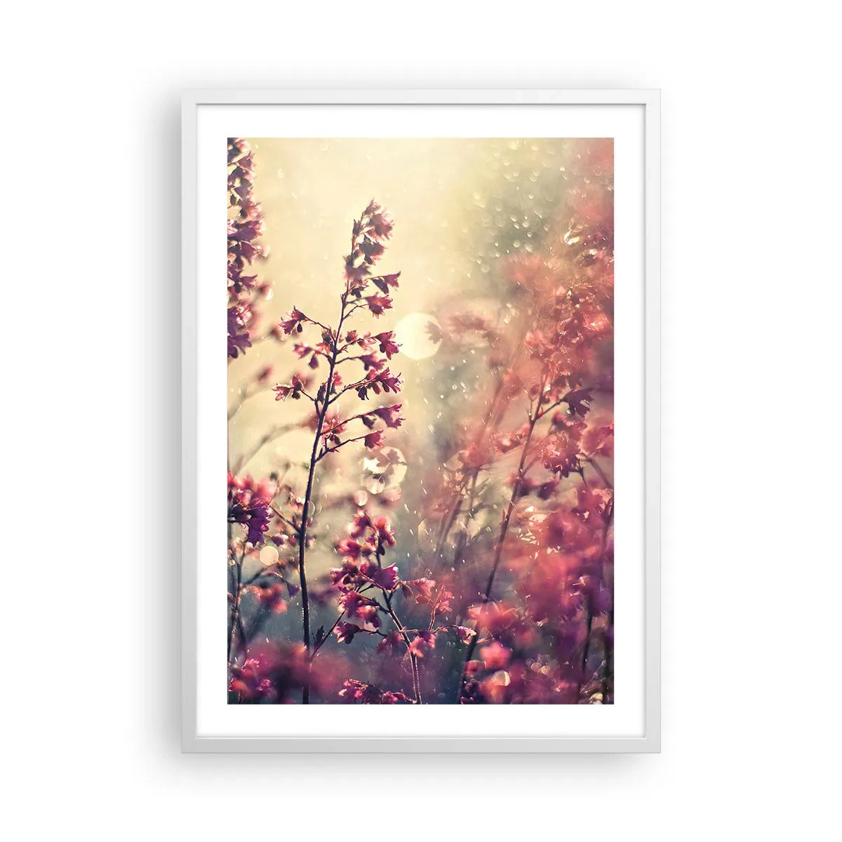 Pôster em moldura branca - Jardim Secreto - 50x70 cm