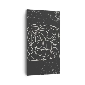 Quadro em tela - Pensamentos errantes - 45x80 cm