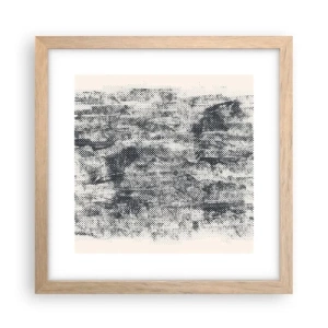 Pôster com moldura de carvalho claro - Composição nebulosa - 30x30 cm