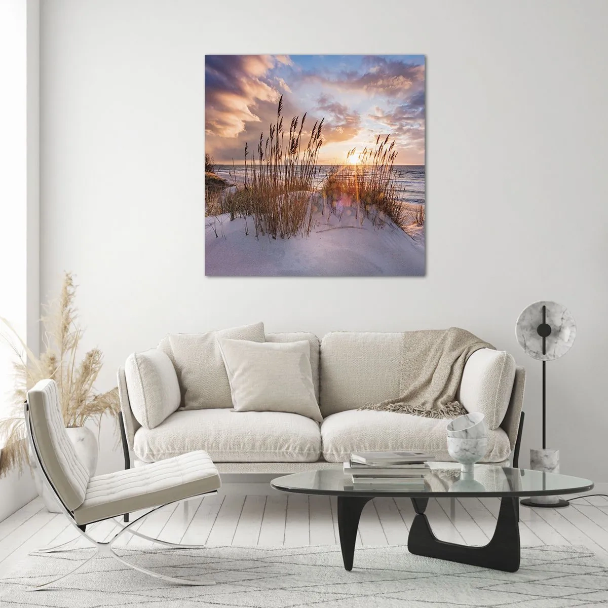 Quadro em vidro - Adeus ao sol e ao vento - 60x60 cm