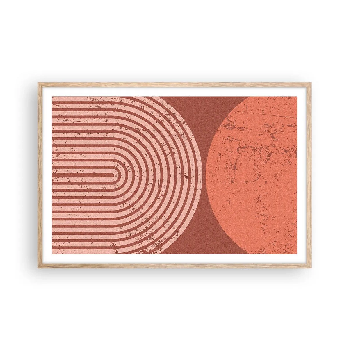 Pôster com moldura de carvalho claro - Relacionamento próximo - 91x61 cm